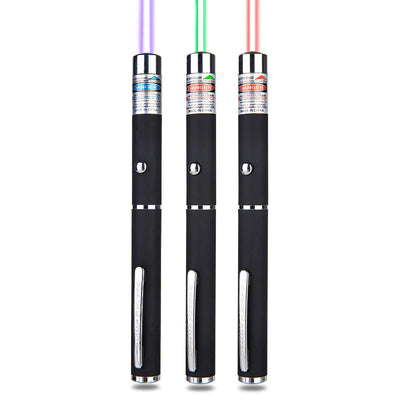 3 Packs 900Mile Laser Light Pointer Pen Green Blue Red Light Visible Beam Lazer