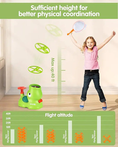 Flying Disc Launcher Toy: Outdoor Fun for Kids 4-8