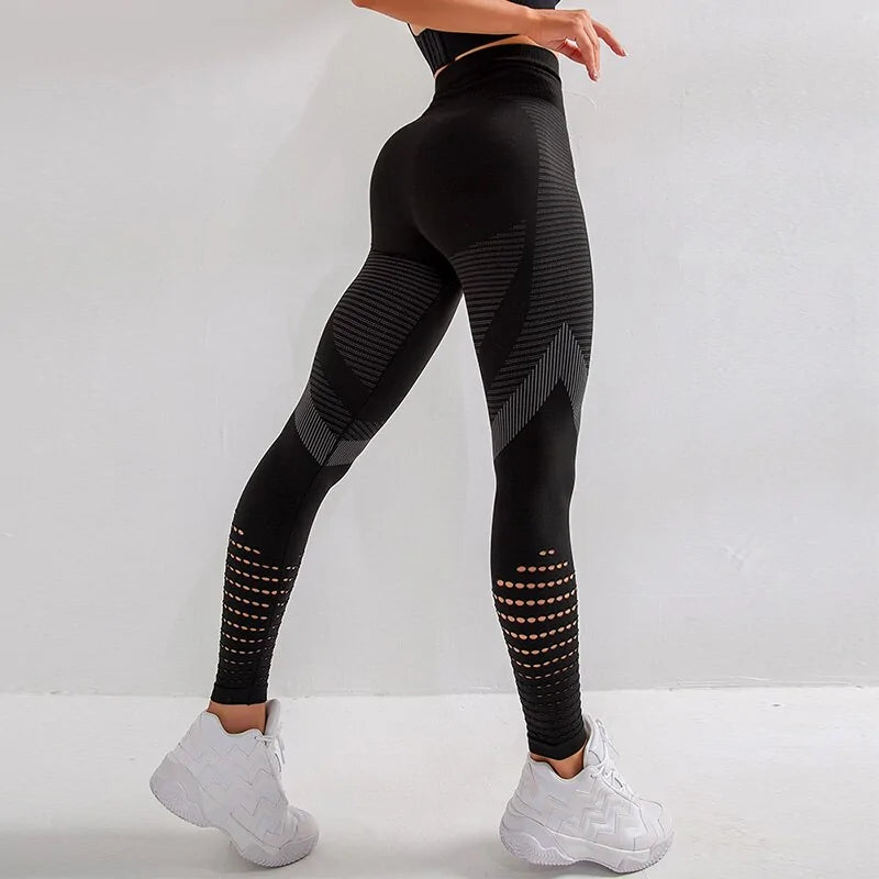 Women's SALSPOR Shark Bite High Waist Yoga Leggings