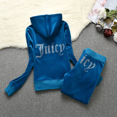 Women's Juicy Hoodie Sweatpants Set