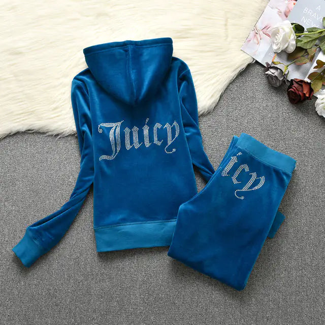 Women's Juicy Hoodie Sweatpants Set