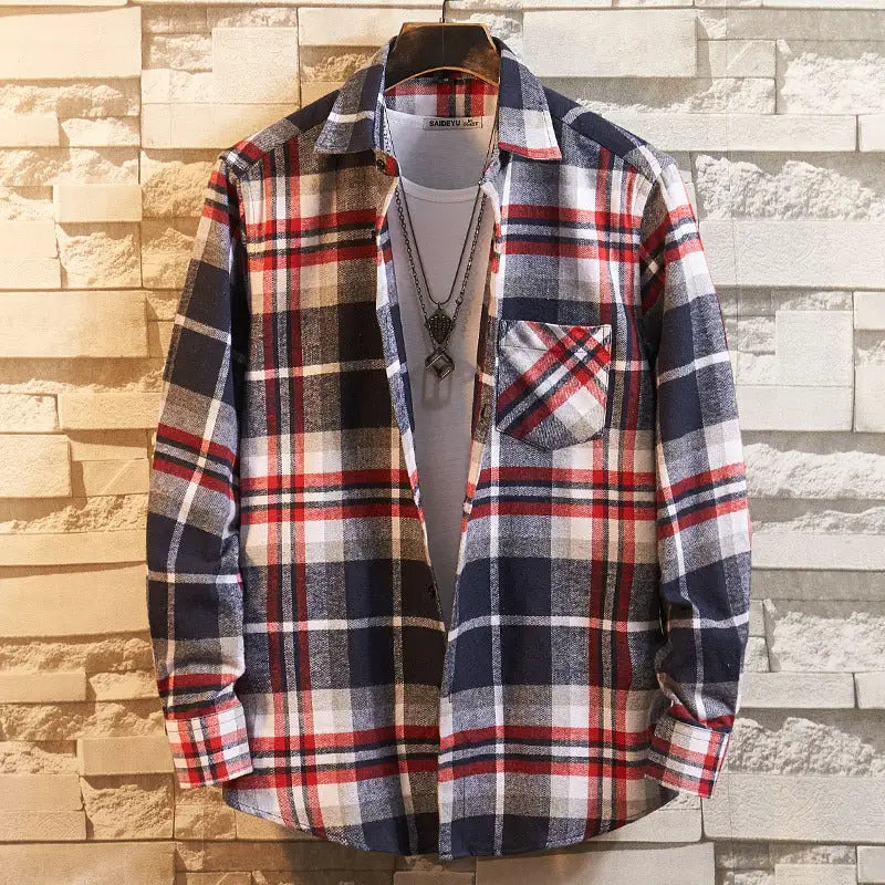 Men's Flannel Long Sleeve Shirt