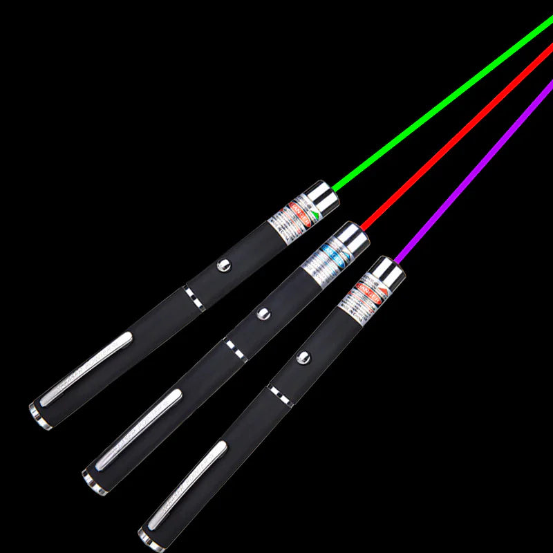 3 Packs 900Mile Laser Light Pointer Pen Green Blue Red Light Visible Beam Lazer