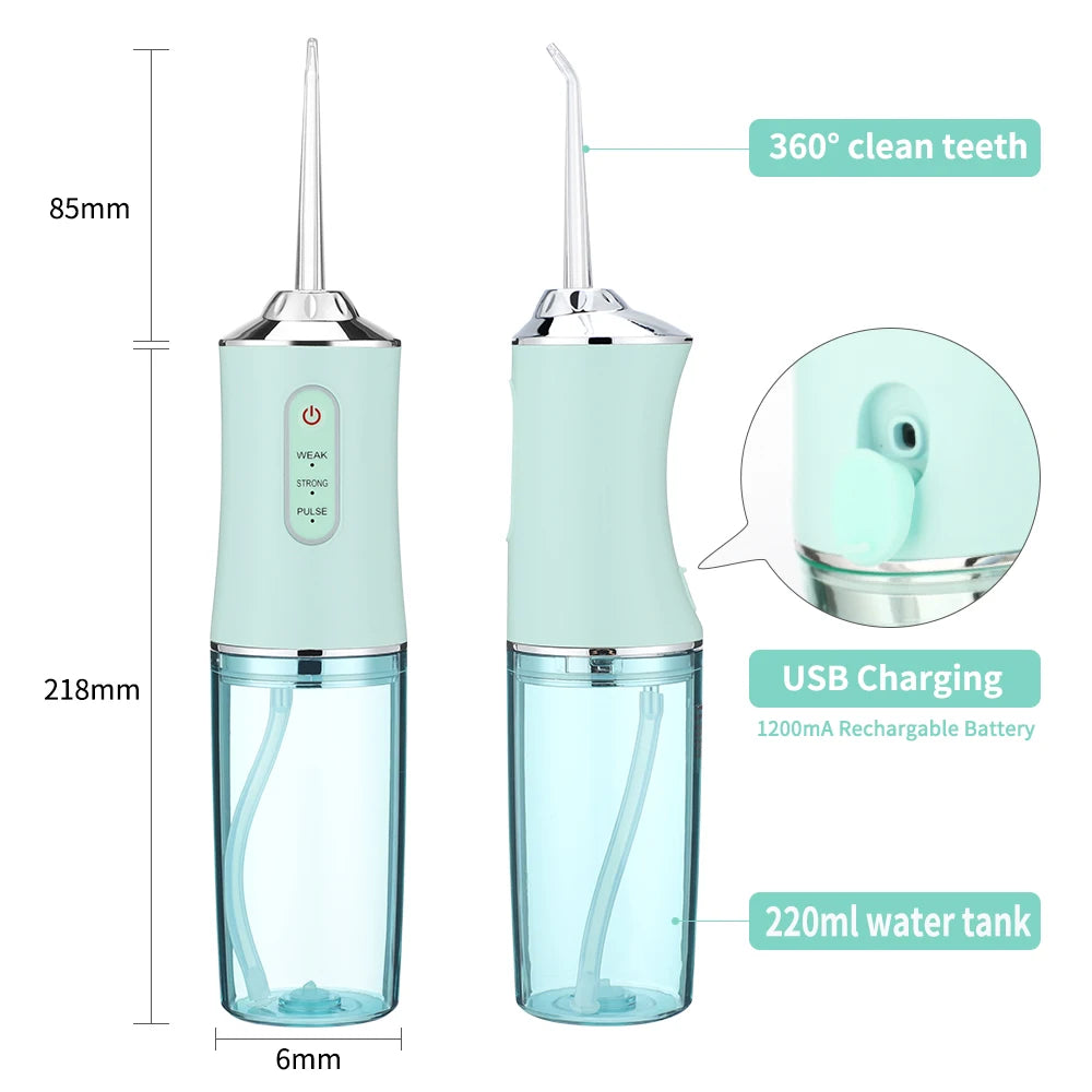 Oral Irrigator Dental Water Flosser Toothbrush Set
