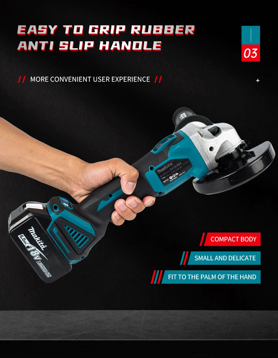 Makita 18V Brushless Lithium Angle Grinder