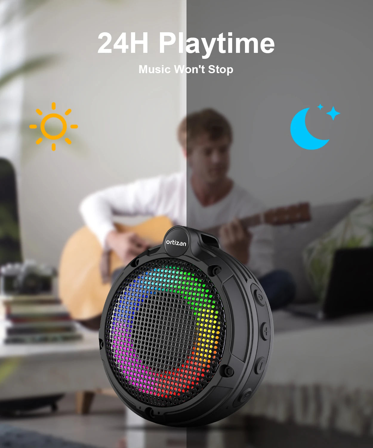 Waterproof Portable Shower Bluetooth Speaker