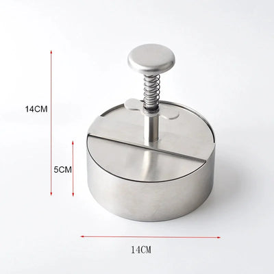 304 Stainless Steel Non-Stick Burger Press