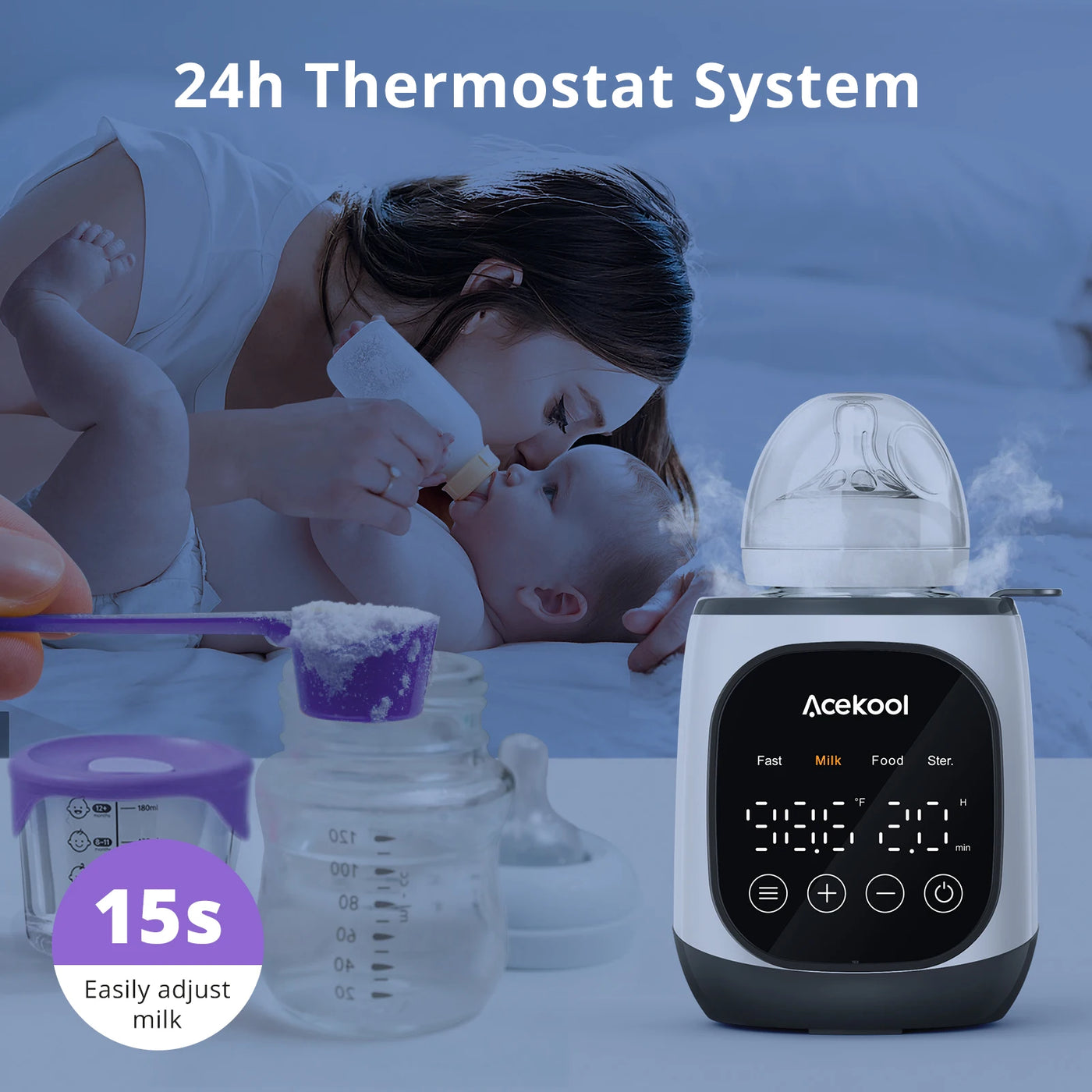 7-in-1 Fast Feeding Bottle Warmer