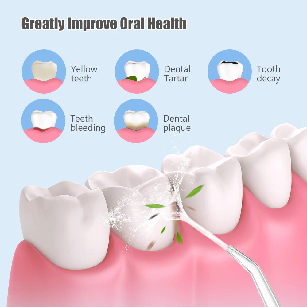 Oral Irrigator Dental Water Flosser Toothbrush Set