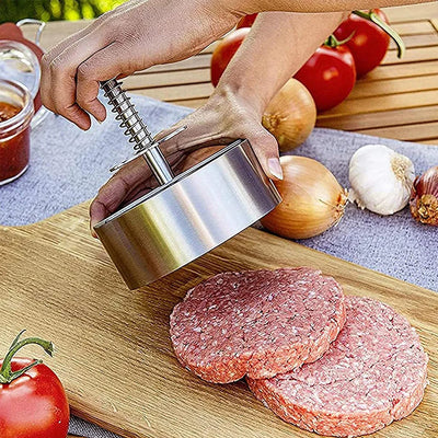 304 Stainless Steel Non-Stick Burger Press