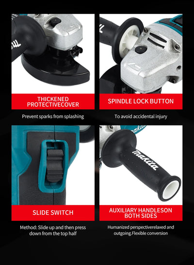 Makita 18V Brushless Lithium Angle Grinder
