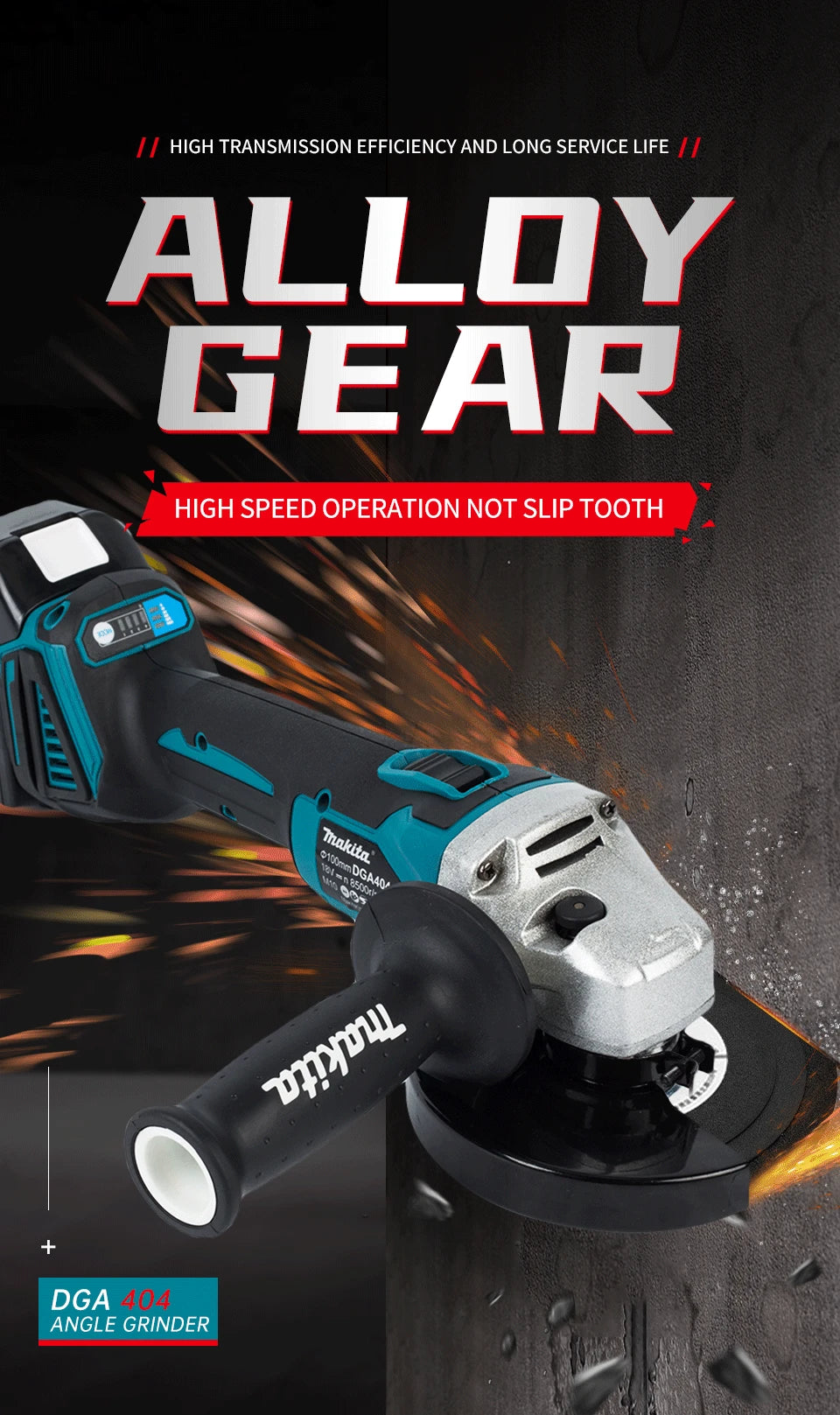 Makita 18V Brushless Lithium Angle Grinder