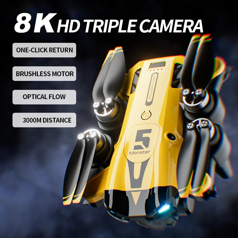 KBDFA New M5 Max Drone with 8K 4K HD Camera