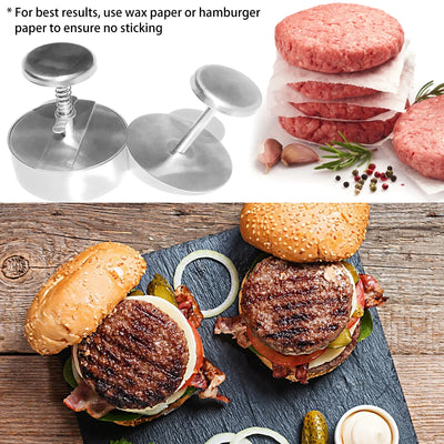 304 Stainless Steel Non-Stick Burger Press