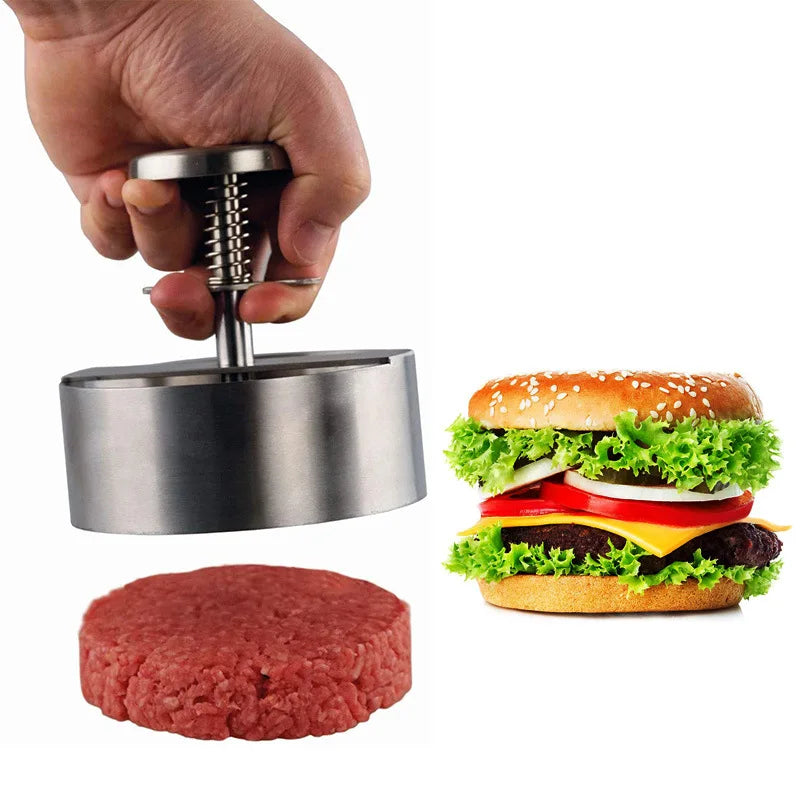 304 Stainless Steel Non-Stick Burger Press