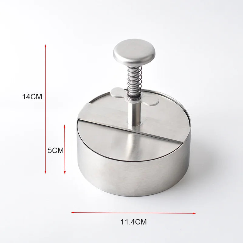 304 Stainless Steel Non-Stick Burger Press