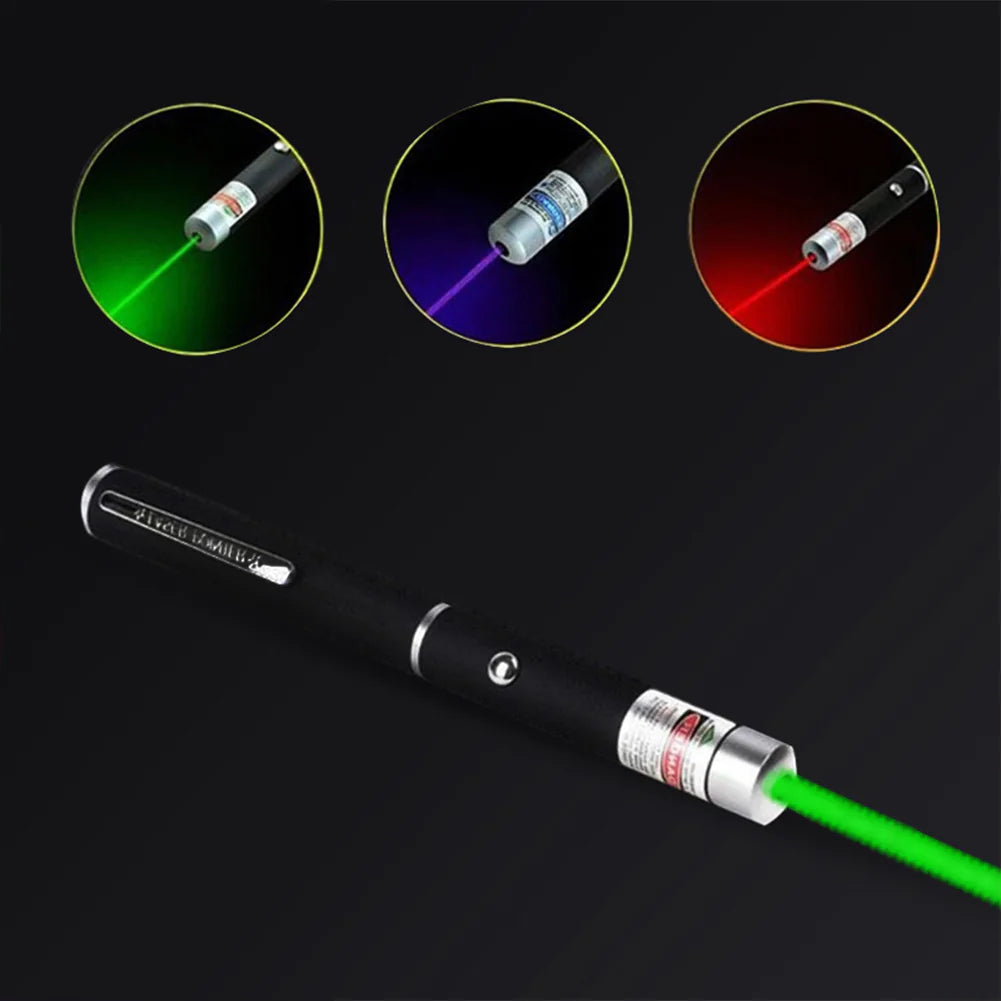 3 Packs 900Mile Laser Light Pointer Pen Green Blue Red Light Visible Beam Lazer