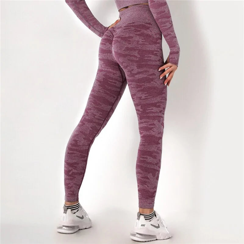 Women's Smear Print Yoga Leggings