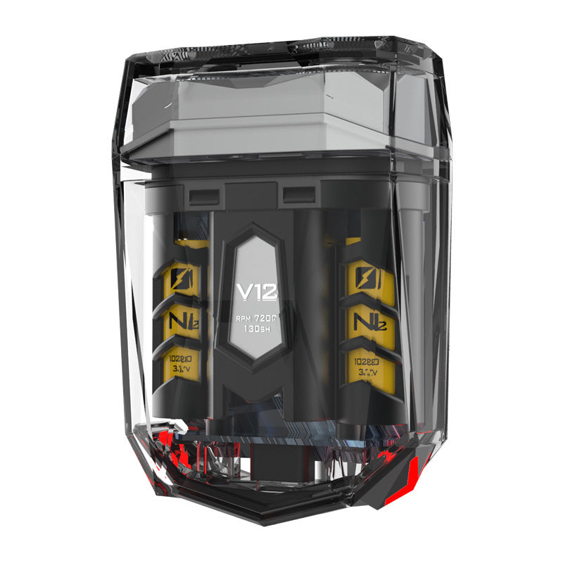 Mini Electric Shaver with Magnetic Suction and Double Cutter Head