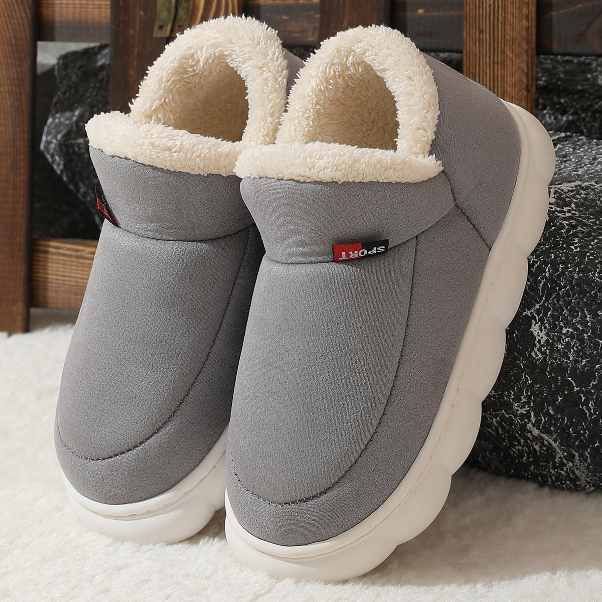 Winter Plush Cotton Slipper Shoes