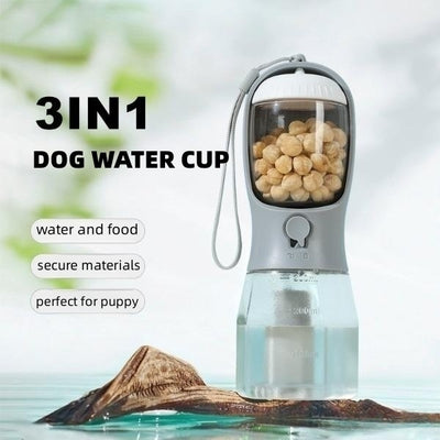 On the Go Pet Feeder and Water Bowl with Waste Bag