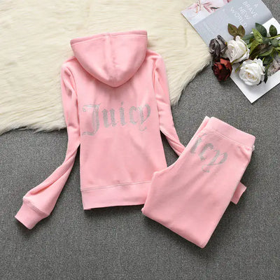Women's Juicy Hoodie Sweatpants Set