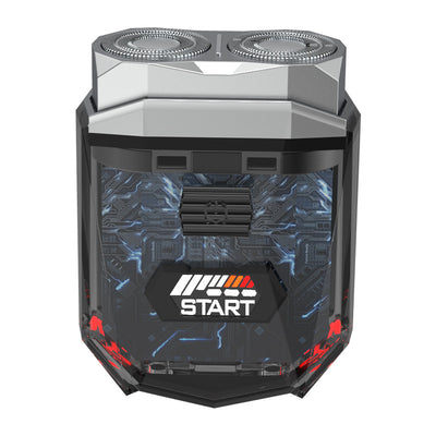 Mini Electric Shaver with Magnetic Suction and Double Cutter Head