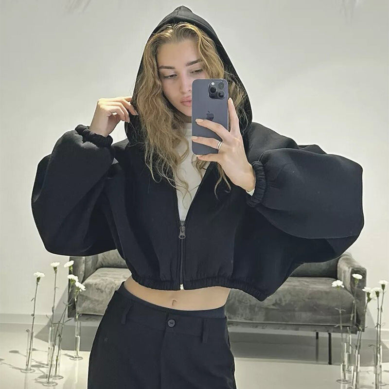 Women's Crop Top Hoodie
