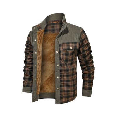 Men's Fleece Flannel Coat