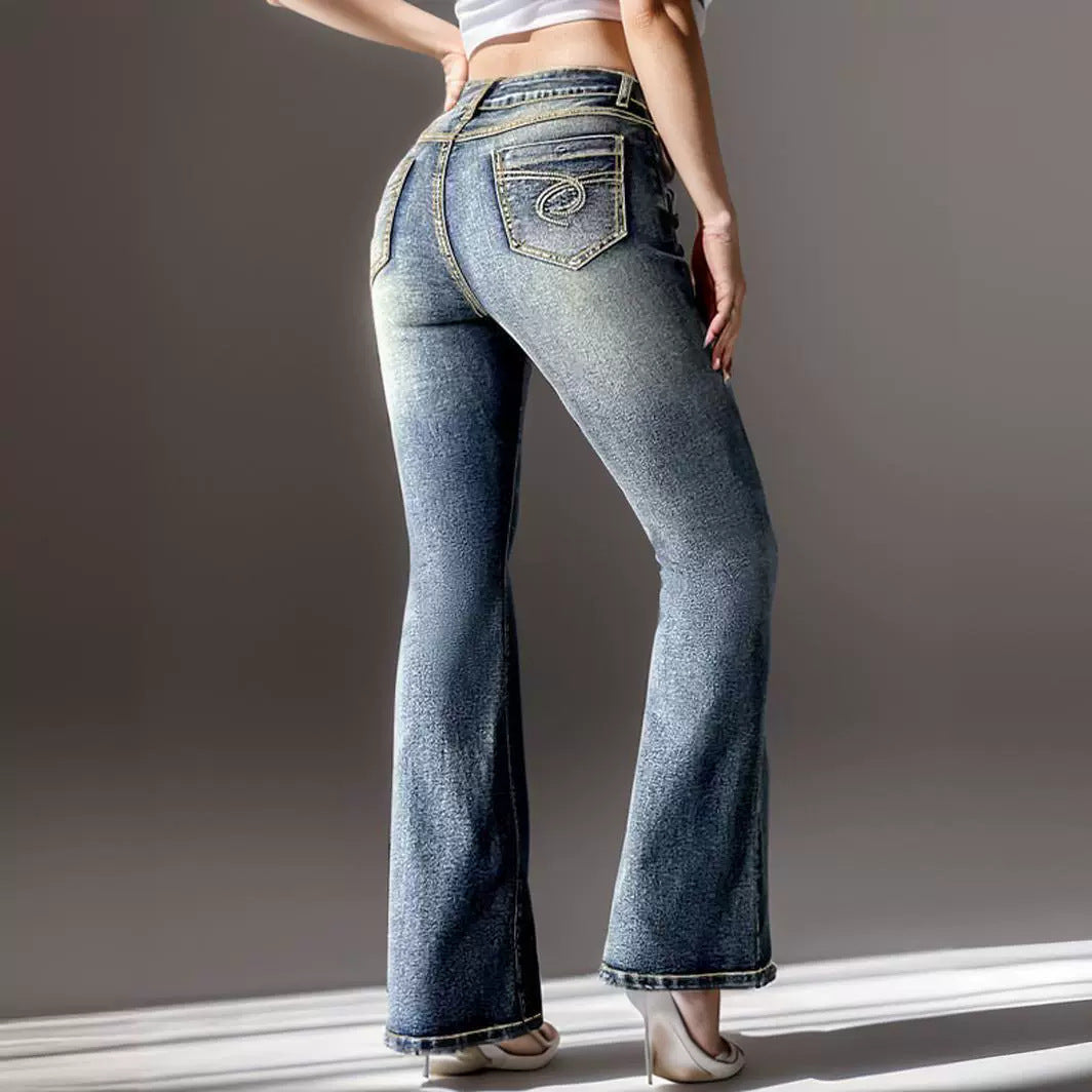 Women's Vintage Flared Bottom Jeans