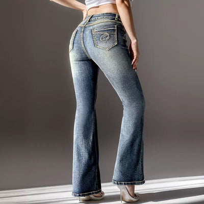 Women's Vintage Flared Bottom Jeans