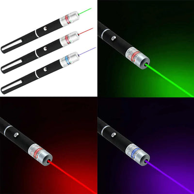 3 Packs 900Mile Laser Light Pointer Pen Green Blue Red Light Visible Beam Lazer