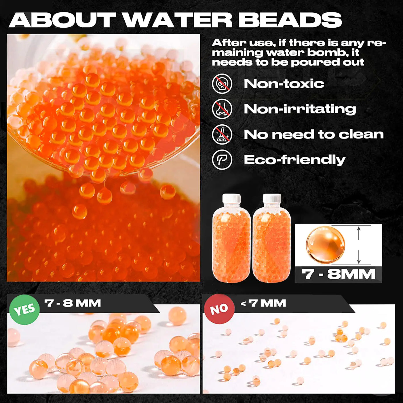 Water Gel Balls - Ammo for Gel Blaster Toy Guns