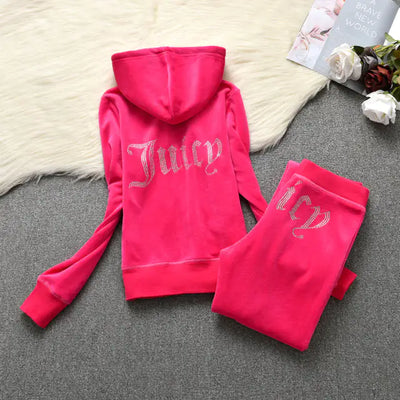 Women's Juicy Hoodie Sweatpants Set