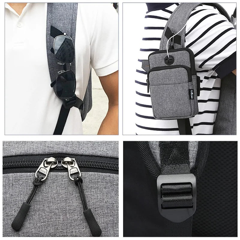 Men's Gym Bag with Built in Charger