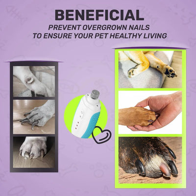 Dog and Cat Nail Grinder Low Noise and Vibration 3 Speed