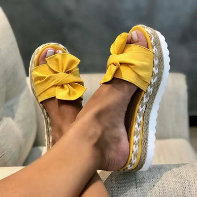 Women's Bow Platform Sandals