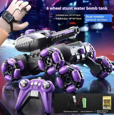 Remote Control Tank - 6 Wheel Water Bomb Tank