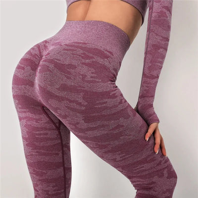 Women's Smear Print Yoga Leggings