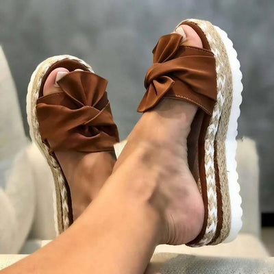 Women's Bow Platform Sandals