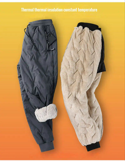 Men's Winter Lambswool Insulated Sweatpants
