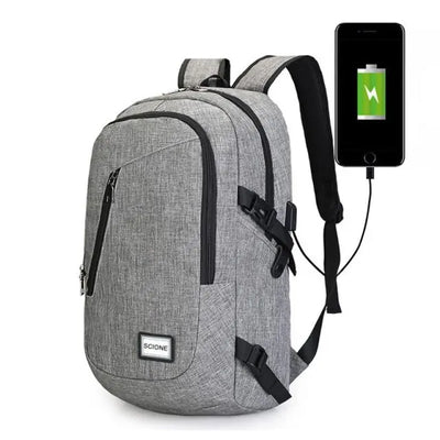 Men's Gym Bag with Built in Charger